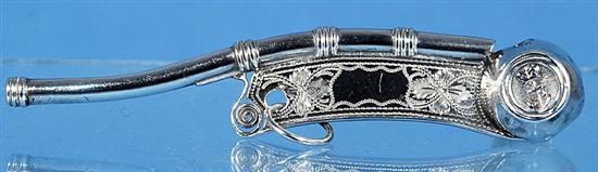 A Victorian silver bosuns call, Length 100mm Weight 11grms